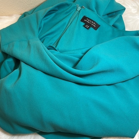 Tahari ASL Green Plus Size Dress - Picture 12 of 14